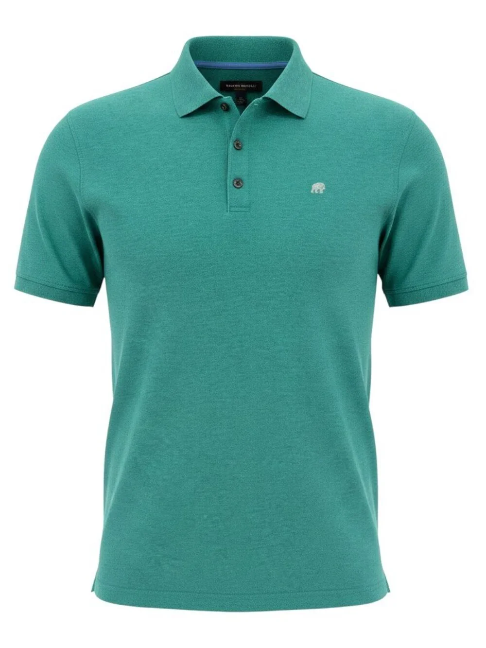 Banana Republic Polo Shirt Men XL Green Short Sleeve Elephant Logo Pique EUC